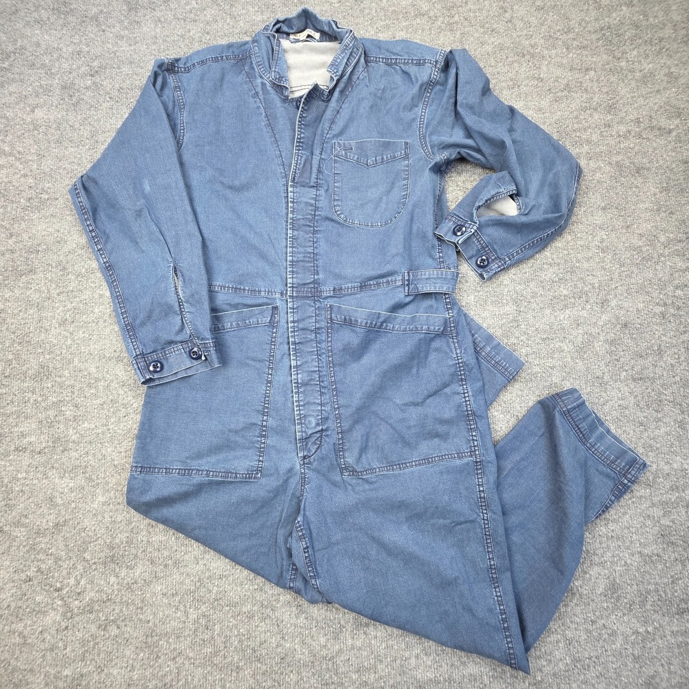 Alex Mill Denim Jumpsuit Women's Medium Blue Cotton Stretch